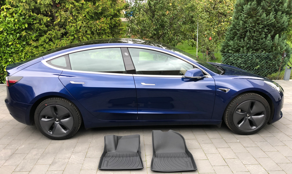 Tesla Model 3 Allwetter-Fußmatten-Set 2-tlg. nur vorne - Model 3 2021 / 2022 / 2023