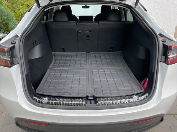 Protección de umbral de maletero Tesla Model Y aluminio negro