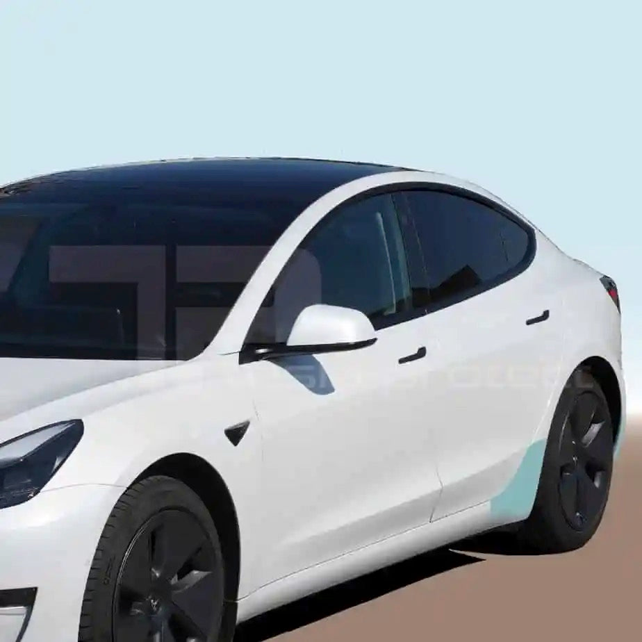 Ochranná fólie Tesla Model 3 - sada 4 ks, zadní kolébka a podběh