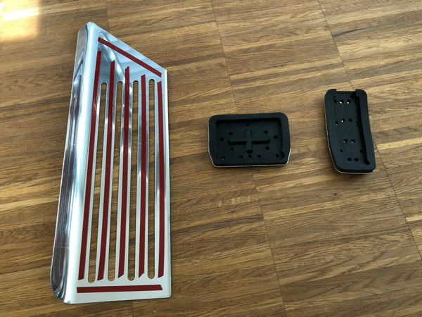 Tesla Model 3 Performance Pedalauflagen-Set Edelstahl 3-teilig, Model 3 2021