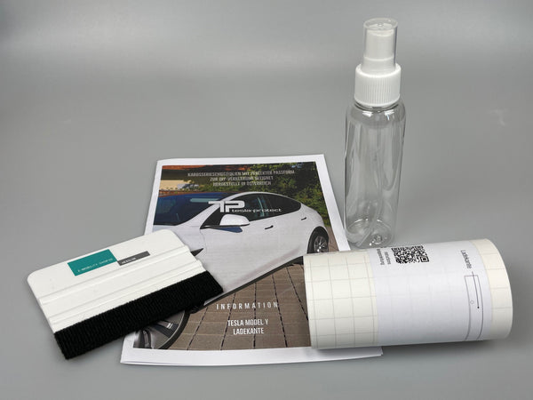 Película protectora para el umbral de carga Tesla Model Y - Juego completo de láminas protectoras para el umbral de carga