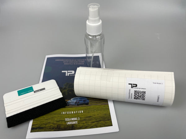 Tesla Model 3 beskyttelsesfilm for lastekanten - lastekantbeskyttelsesfilm i komplett sett