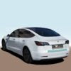 Tesla Model 3 beskyttelsesfilm for lastekanten - lastekantbeskyttelsesfilm i komplett sett
