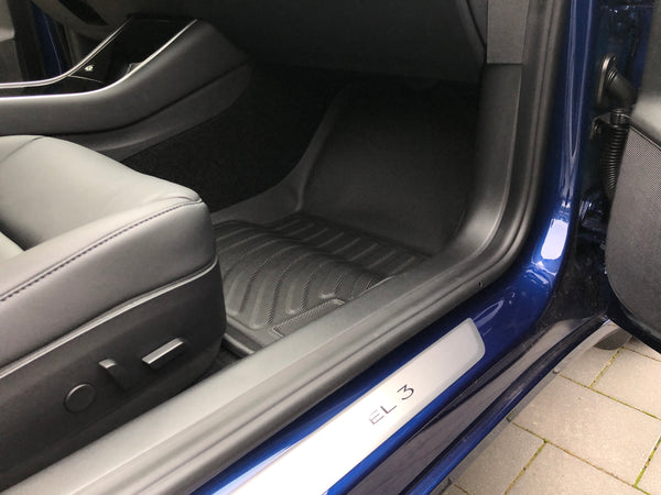 Tesla Model 3 all-weather floor mat set, 2 pieces. - Pre refresh –  E-Mobility Shop