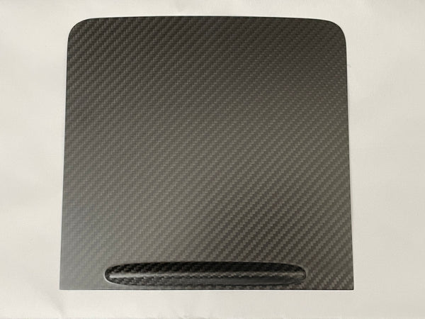 Tesla Model 3 e Y: cubierta de la consola central de carbono auténtico con ranura para tarjeta de acceso en MATE