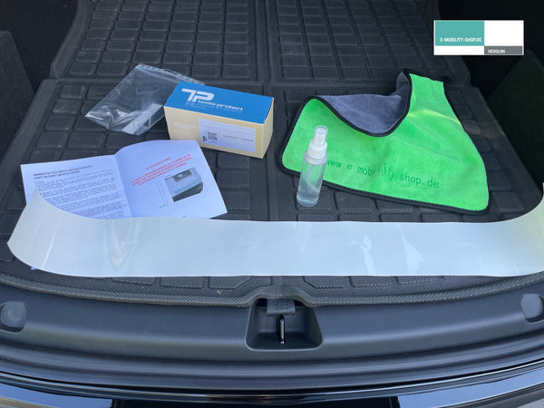 Película protectora para el umbral de carga Tesla Model Y - Juego completo de láminas protectoras para el umbral de carga
