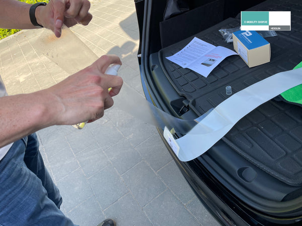 Película protectora para el umbral de carga Tesla Model Y - Juego completo de láminas protectoras para el umbral de carga