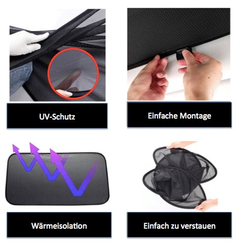 Tesla Model 3 Sonnenschutz-Elemente 6-teiliges Set